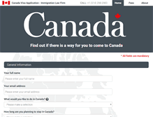 Tablet Screenshot of canada-visa-application.com